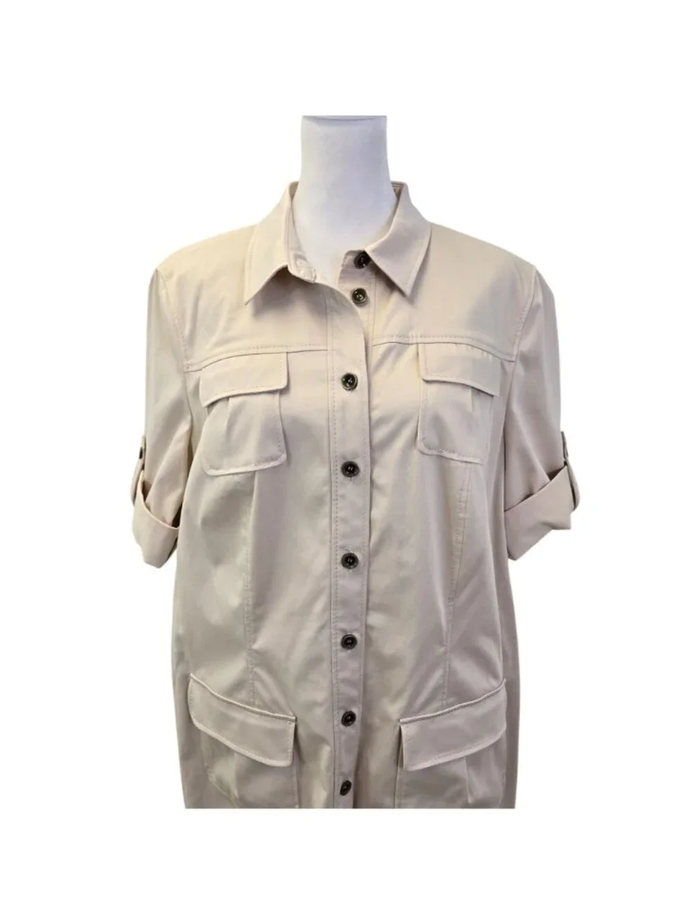 Basler Everglades Cotton Blend Utility Dress Size 42/US Medium *Missing Belt*